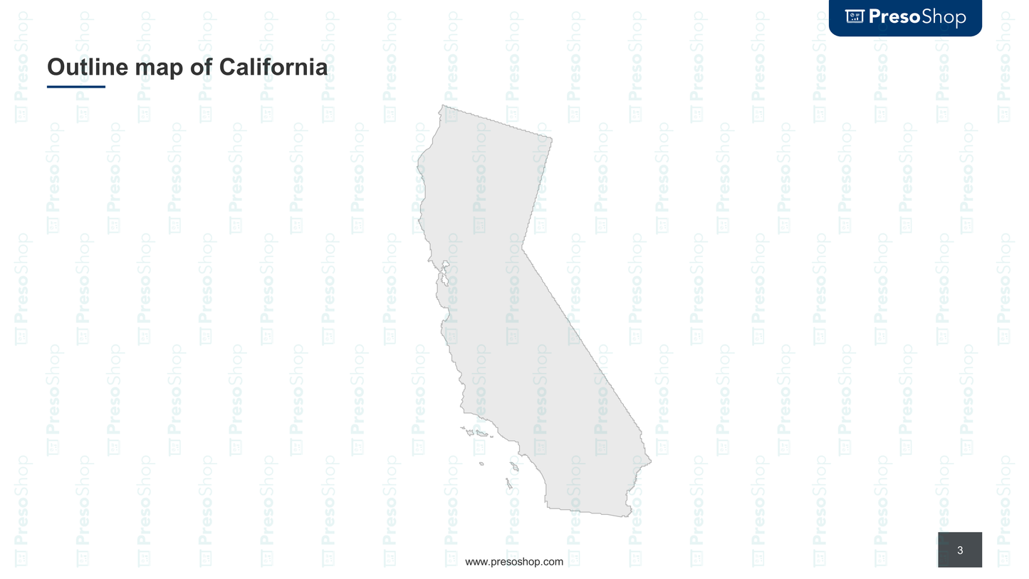 Outline map of California