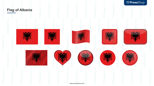 download flag of albania