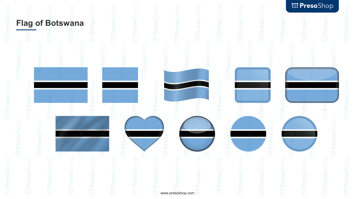 download flag of botswana