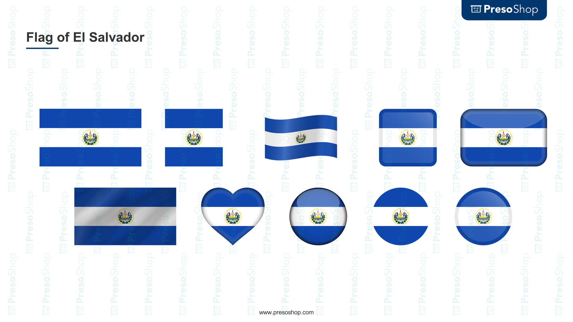 download flag of el salvador