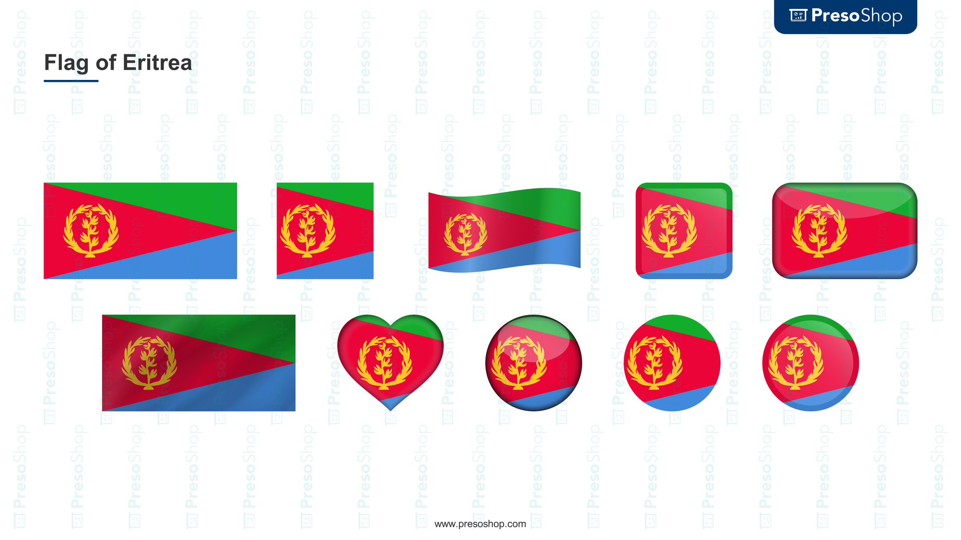 download flag of eritrea