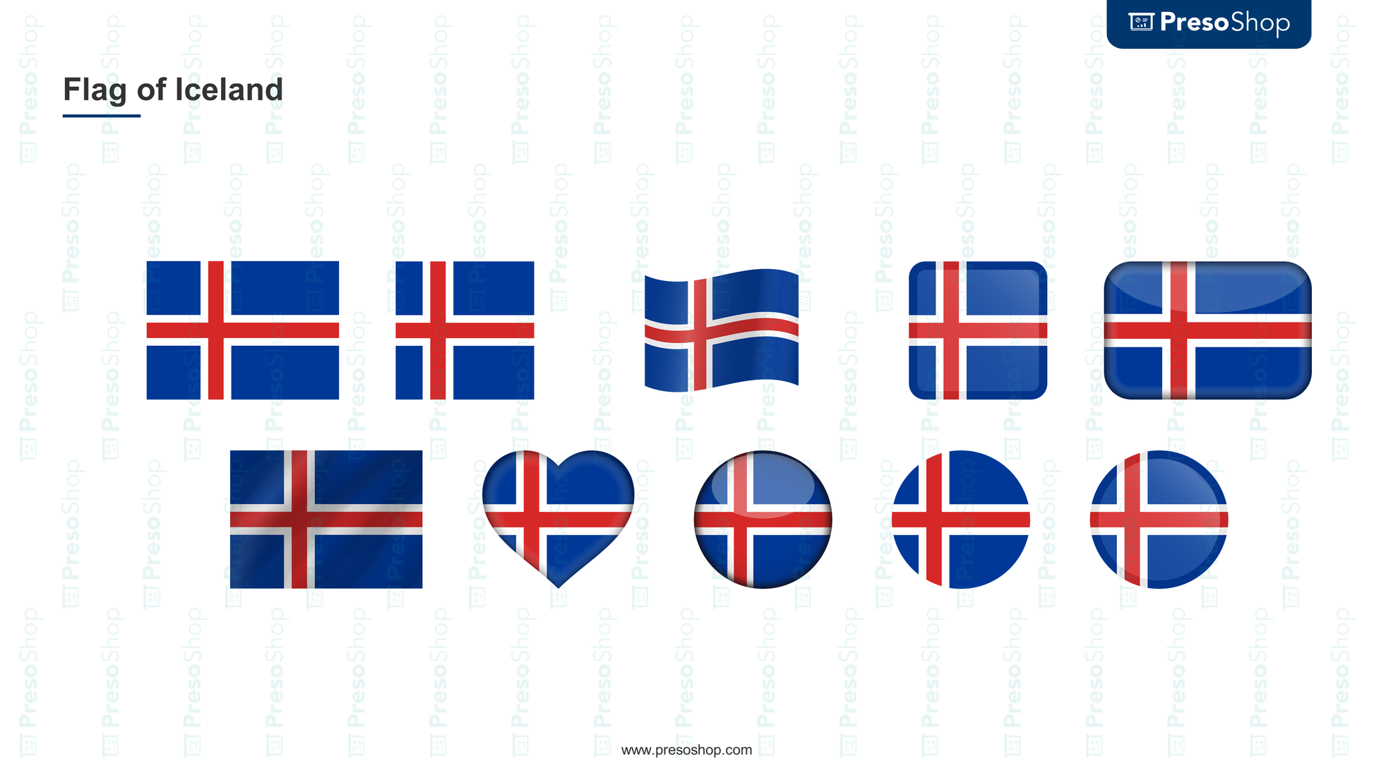 download flag of iceland