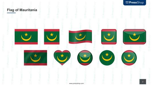 download flag of mauritania