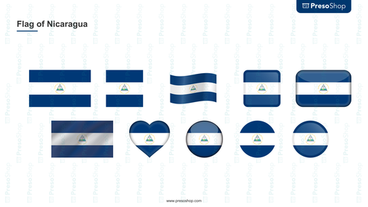 download flag of nicaragua