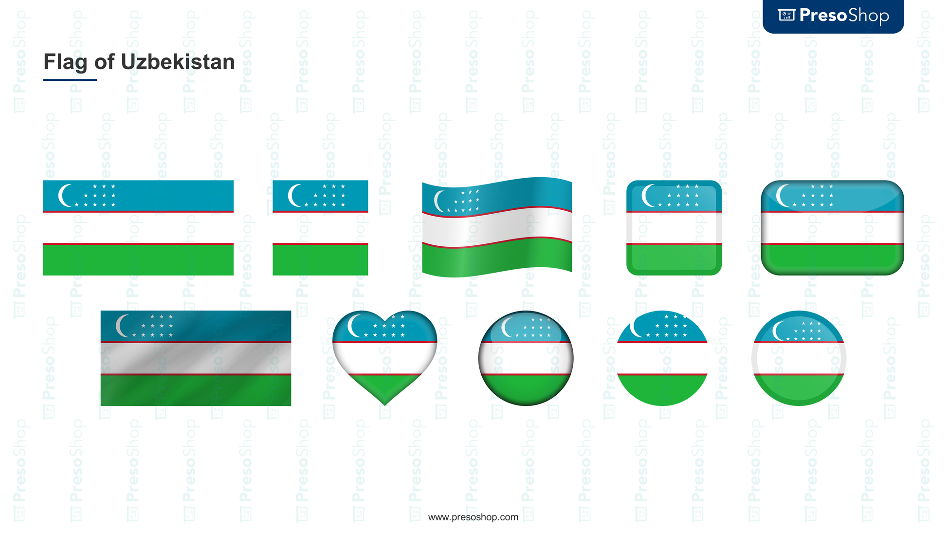 download flag of uzbekistan