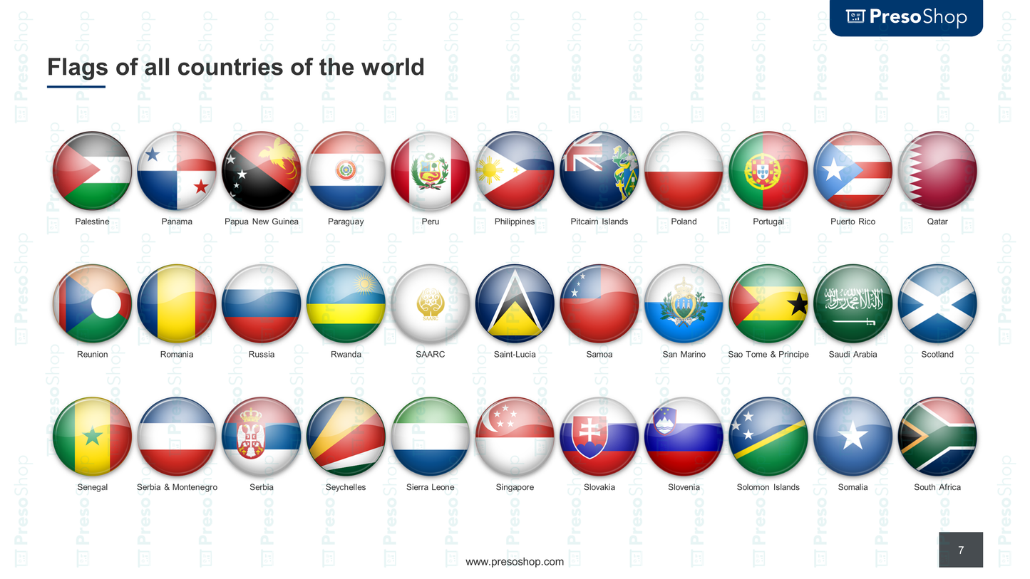 download symmetrical flags of countries